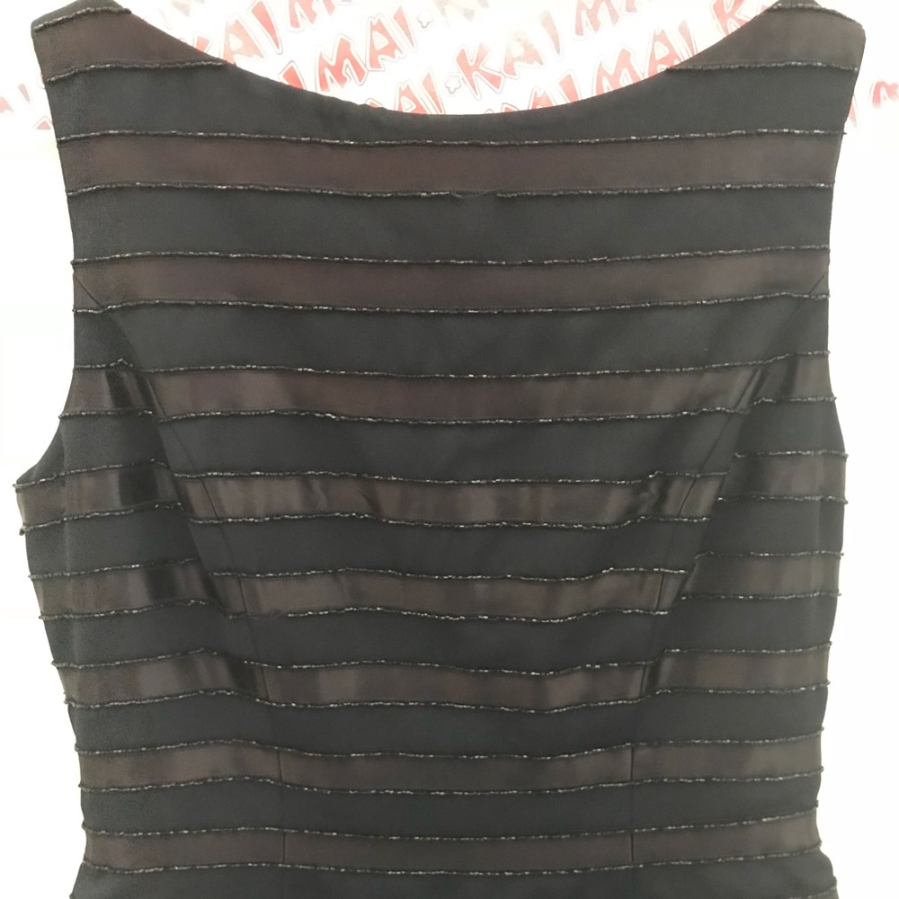 Long navy blue beaded top
